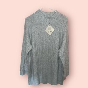 Ava & Viv Turtle Neck Sweater 2X Light Gray